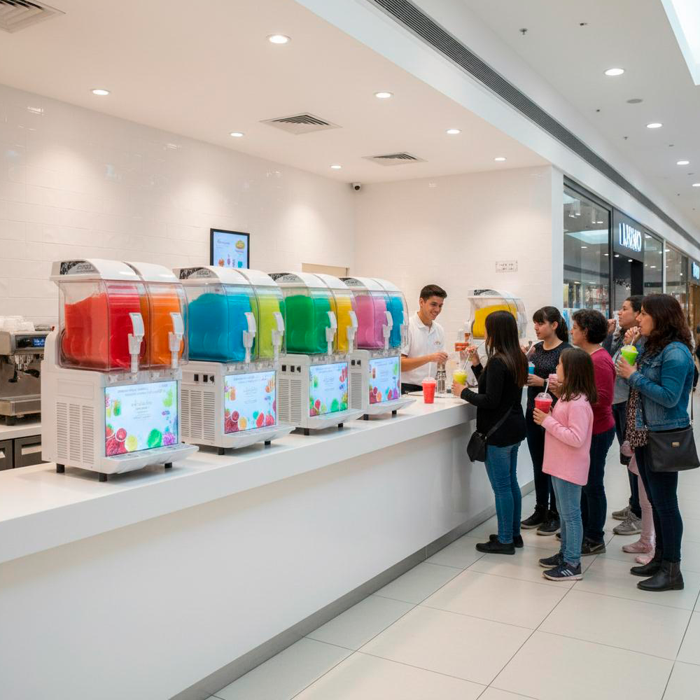 granizadora SPM I-PRO en centro comercial